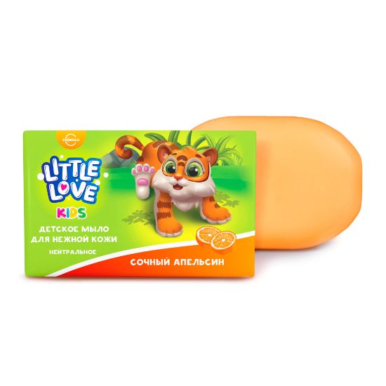 Изображение Детское мыло для нежной кожи "Little Love" сочный апельсин 90 гр.