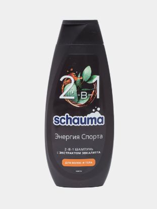 Изображение Schauma Шампунь 2в1 энергия спорта 400мл