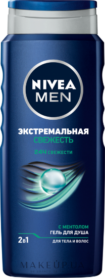 Изображение Nivea Гель для душа 2 в1 для тела и волос "COOL KICK" Экстремальная свежесть серии "Nivea men" 250 m
