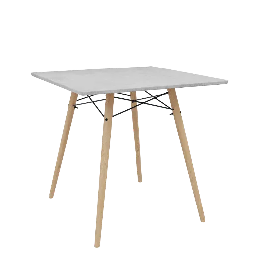 Изображение Стол кухонный Stockholm 80x80x78 ПВХ Бетон