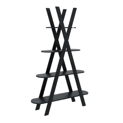 Изображение Книжная полка YOLKA 120X33X183 овальная UK