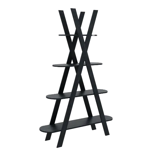 Изображение Книжная полка YOLKA 120X33X183 овальная UK