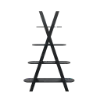 Изображение Книжная полка YOLKA 120X33X183 овальная UK