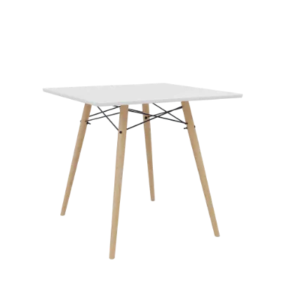 Изображение Стол кухонный Stockholm 80x80x78 крашенный (Белый)