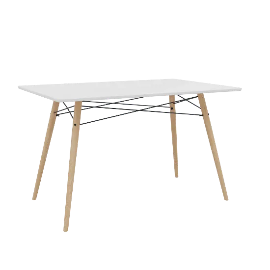 Изображение Стол кухонный Stockholm 120x80x78 крашенный ( Белый )