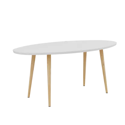 Изображение Стол журнальный Oval 120x60x45 Белый