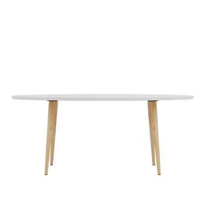 Изображение Стол журнальный Oval 120x60x45 Белый
