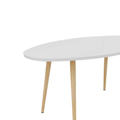 Изображение Стол журнальный Oval 120x60x45 Белый
