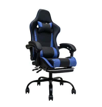 Изображение Спортивное  кресло CRYSTAL OT-80014 черно-голубой  