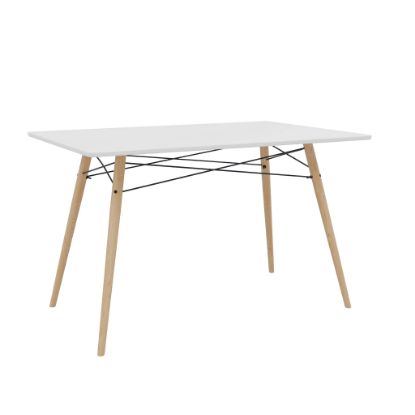 Изображение Стол кухонный Stockholm 120x80x78 крашенный ( Белый )