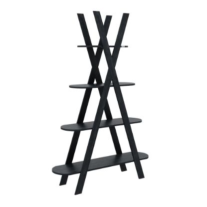 Изображение Книжная полка YOLKA 120X33X183 овальная UK