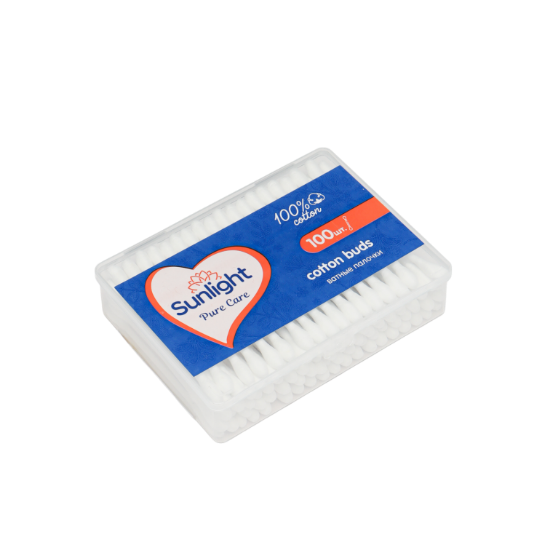 Изображение NATURAL FRESH/SUNLIGHT Палочки ватные гигиенические 100шт