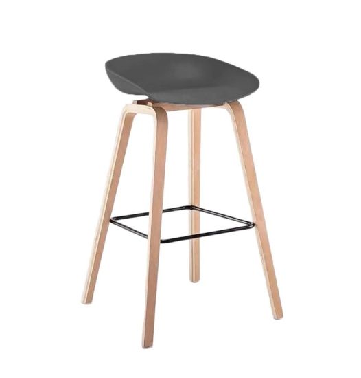 Изображение Барный стул LIBRA WOOD 186A серый
