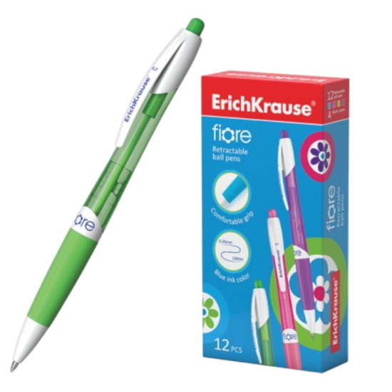 Изображение 17722 Ручка шариковая автоматическая ErichKrause® Fiore, цвет чернил синий