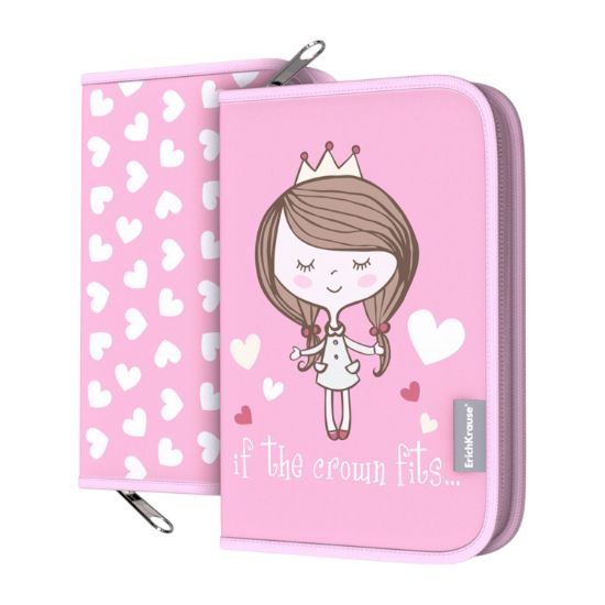 Изображение 57558 Пенал-книжка с наполнением ErichKrause® 135x205x30мм Pastel Princess