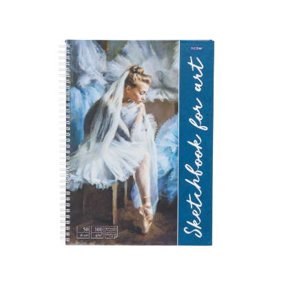 Изображение Premium Тетрадь Sketchbook 50л А4ф 100г.кв.м -На кончиках пуантов- 50Тт4Агр
