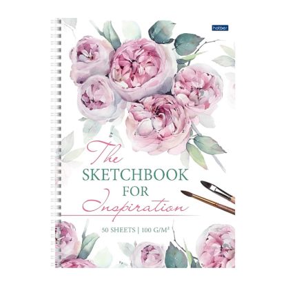 Изображение Premium Тетрадь Sketchbook 50л А4ф 100г.кв.м -Акварельный букет- 50Тт4Агр 22204
