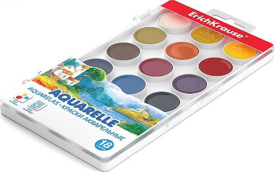 Изображение 50582 Краски акварельные ErichKrause®18 цветов