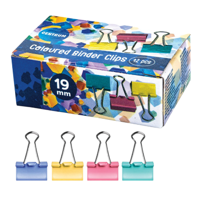 Изображение CENTRUM Зажимы для бумаг 19мм 12шт 82755