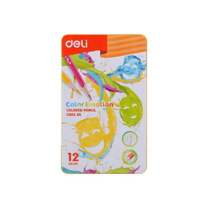 Изображение DELI карандаш цветной 12цв C00205