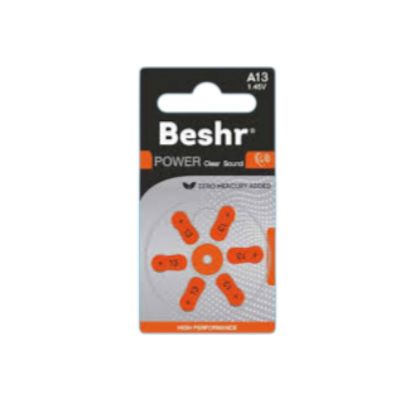 Изображение Батарейка BESHR CLEAR SOUND 13 6B