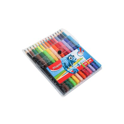 Изображение MAPED Карандаш 15цв + 12цв фломастеры 984701