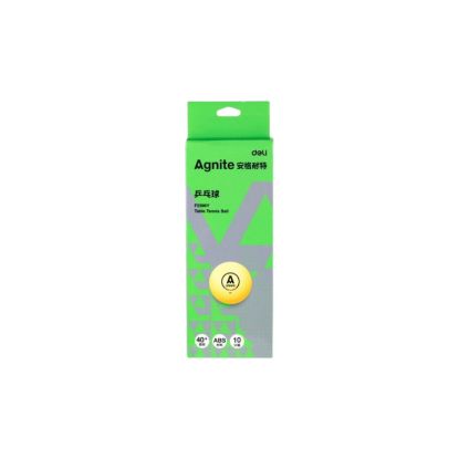 Изображение Мяч для настольного тенниса 10шт YELLOW Agnite Deli F2396Y
