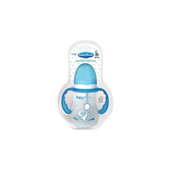 Изображение BABY TIME Детская бутылочка с ручкой 250мл